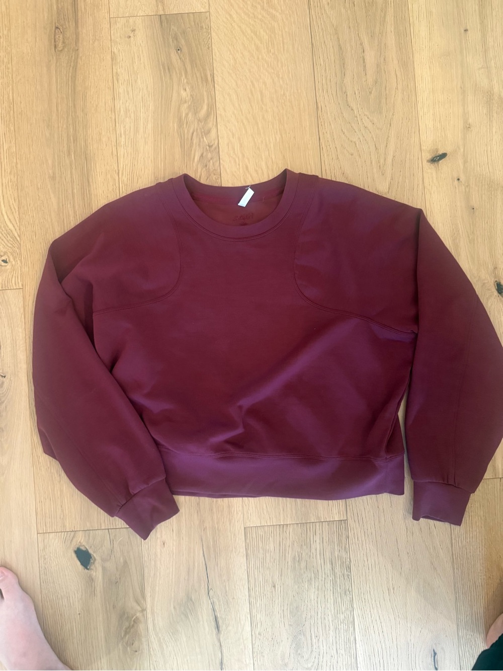 Maroon Crewneck Sweatshirt halara M